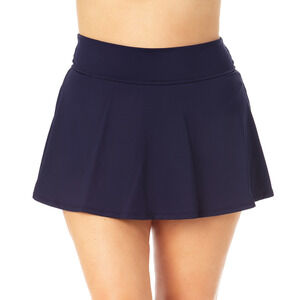 Anne Cole Women Live in Color Swim Skirt Navy Plus Size 20W